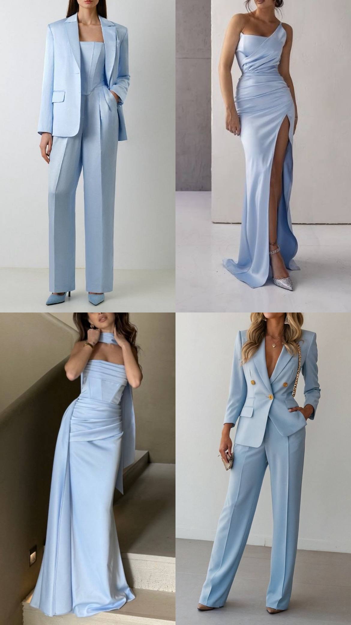 Голубой женский образ